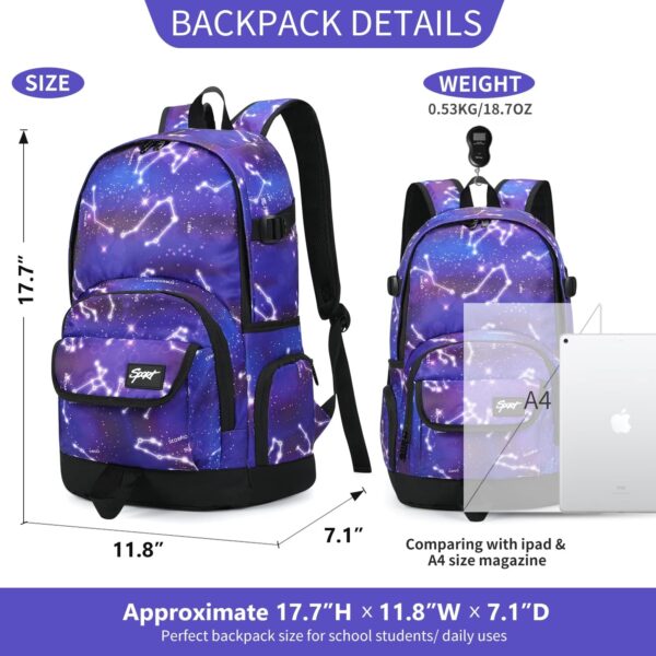 rickyh style School Backpack Travel Bag for Men & Women Lightweight College Back Pack with Laptop Compartmen - Image 2