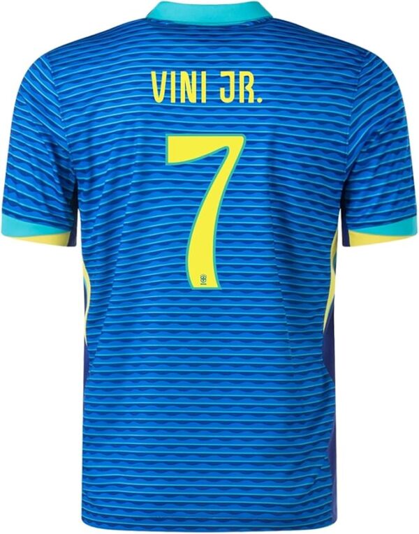 Vini Jr #7 Brazil Home Soccer Jersey 2024 - Image 2