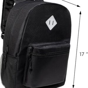 Backpacks, Middle, and High School Students - Case of 12 Wholesale Backpacks For Kids in Assorted Colors