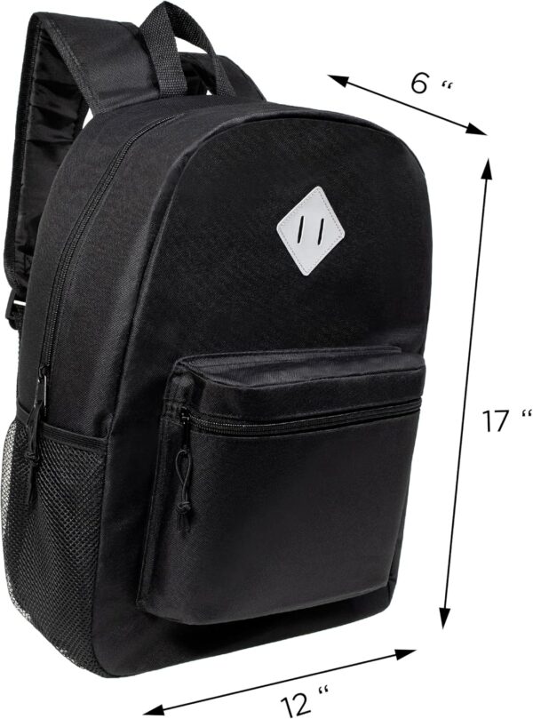 Backpacks, Middle, and High School Students - Case of 12 Wholesale Backpacks For Kids in Assorted Colors